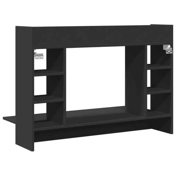 Wand-Schreibtisch Schwarz 105 cm