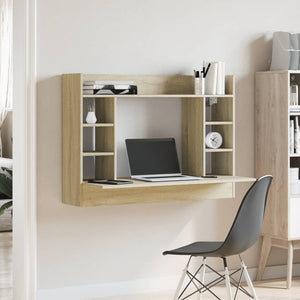 Wand-Schreibtisch Sonoma Eiche 105 cm