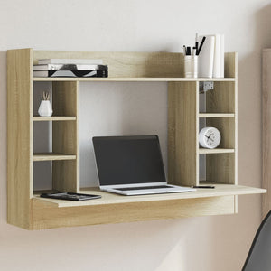 Wand-Schreibtisch Sonoma Eiche 105 cm