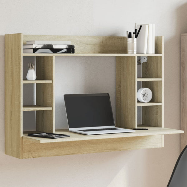 Wand-Schreibtisch Sonoma Eiche 105 cm