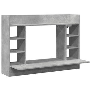 Wand-Schreibtisch Betongrau 105 cm