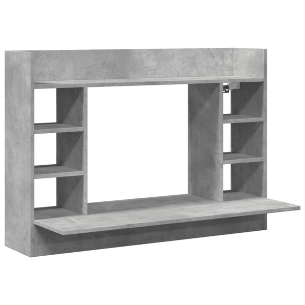 Wand-Schreibtisch Betongrau 105 cm