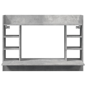 Wand-Schreibtisch Betongrau 105 cm