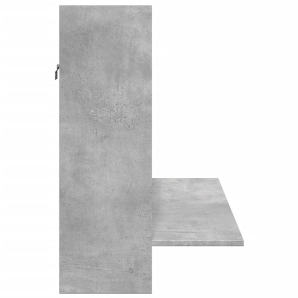 Wand-Schreibtisch Betongrau 105 cm