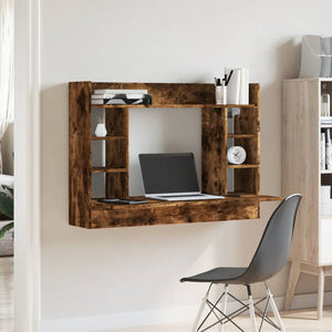 Wand-Schreibtisch Räuchereiche 105 cm