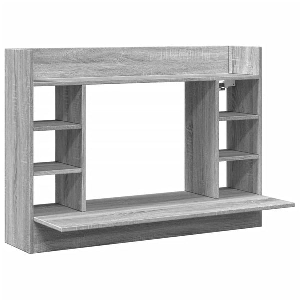 Wand-Schreibtisch Grau Sonoma 105 cm