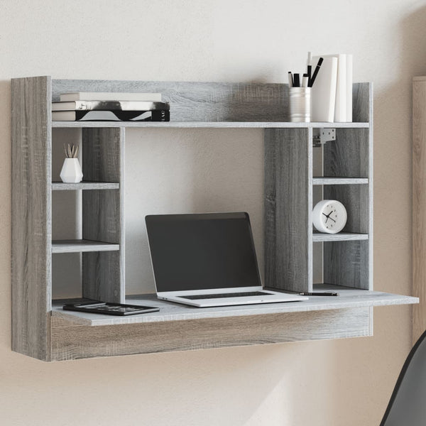 Wand-Schreibtisch Grau Sonoma 105 cm