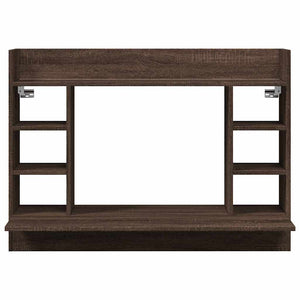 Wand-Schreibtisch Braun Eichen-Optik