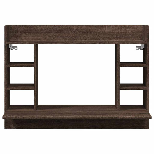 Wand-Schreibtisch Braun Eichen-Optik