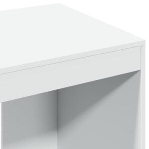 Weißer Schreibtisch aus Holzwerkstoff