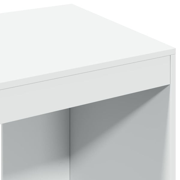 Weißer Schreibtisch aus Holzwerkstoff