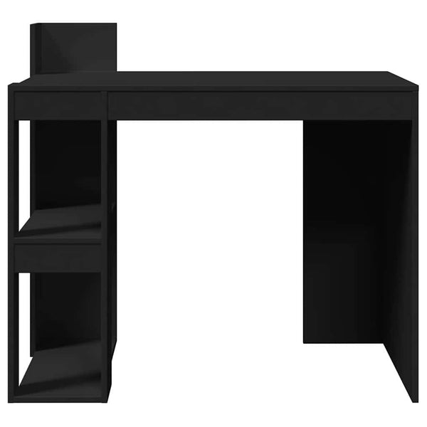 Schwarzer Schreibtisch, Holzwerkstoff, 103,5cm