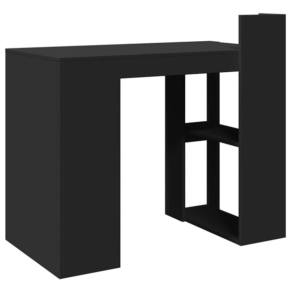 Schwarzer Schreibtisch, Holzwerkstoff, 103,5cm
