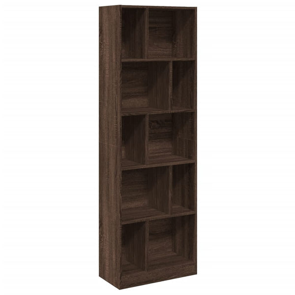 Bücherregal Braun Eichenoptik, 174 cm hoch