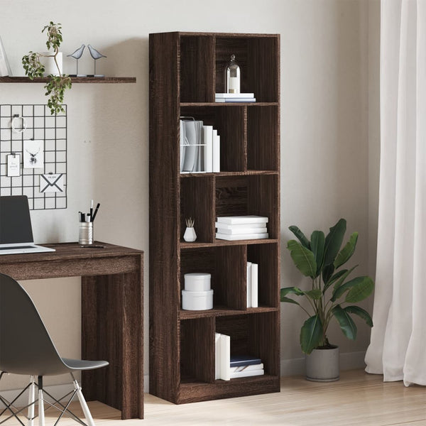 Bücherregal Braun Eichenoptik, 174 cm hoch