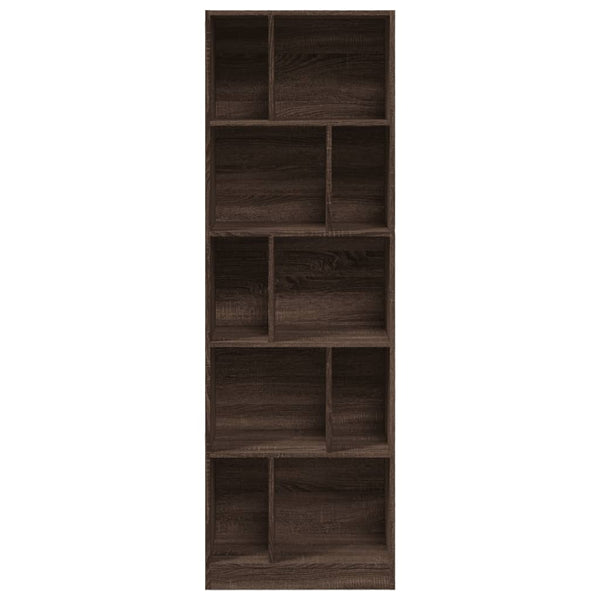 Bücherregal Braun Eichenoptik, 174 cm hoch