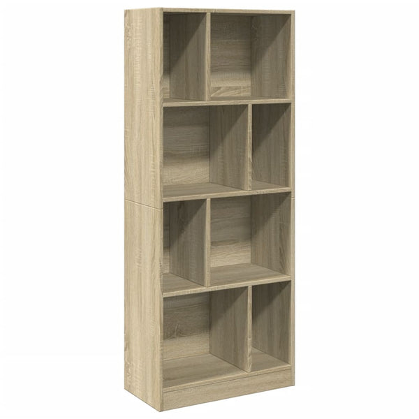 Sonoma Eiche Bücherregal, 141 cm hoch