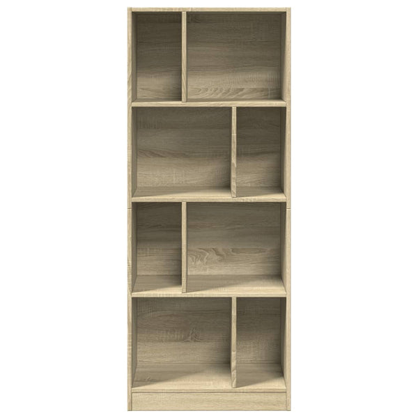 Sonoma Eiche Bücherregal, 141 cm hoch