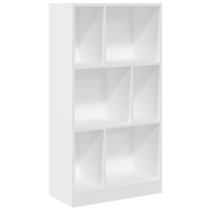 Weißes Bücherregal, 57x28,5x107,5 cm