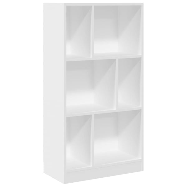 Weißes Bücherregal, 57x28,5x107,5 cm