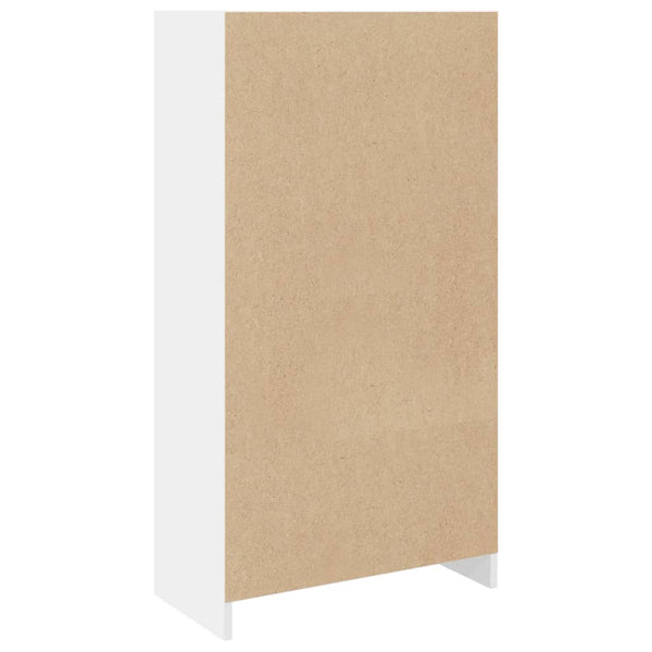 Weißes Bücherregal, 57x28,5x107,5 cm