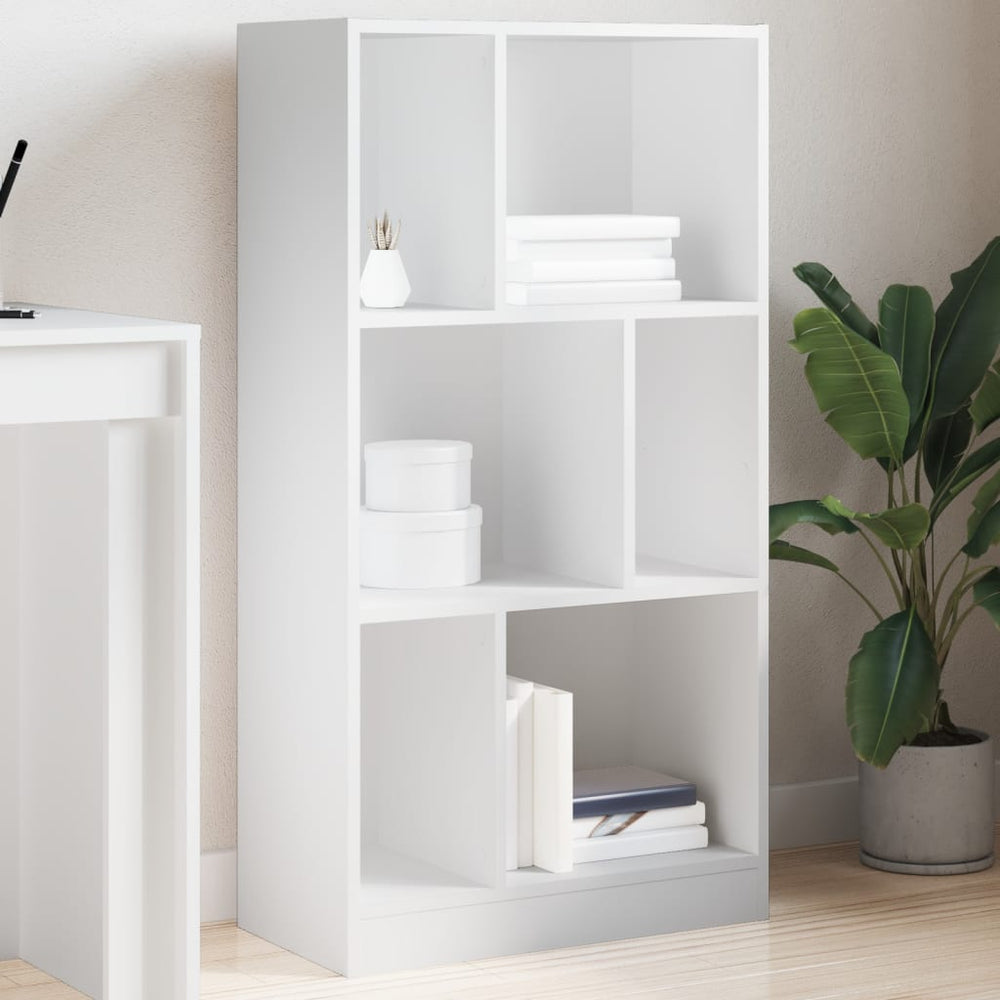 vidaXL Bibliothèque Blanche 57x28,5x107,5 cm Bois d'ingénierie