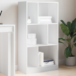 Weißes Bücherregal, 57x28,5x107,5 cm