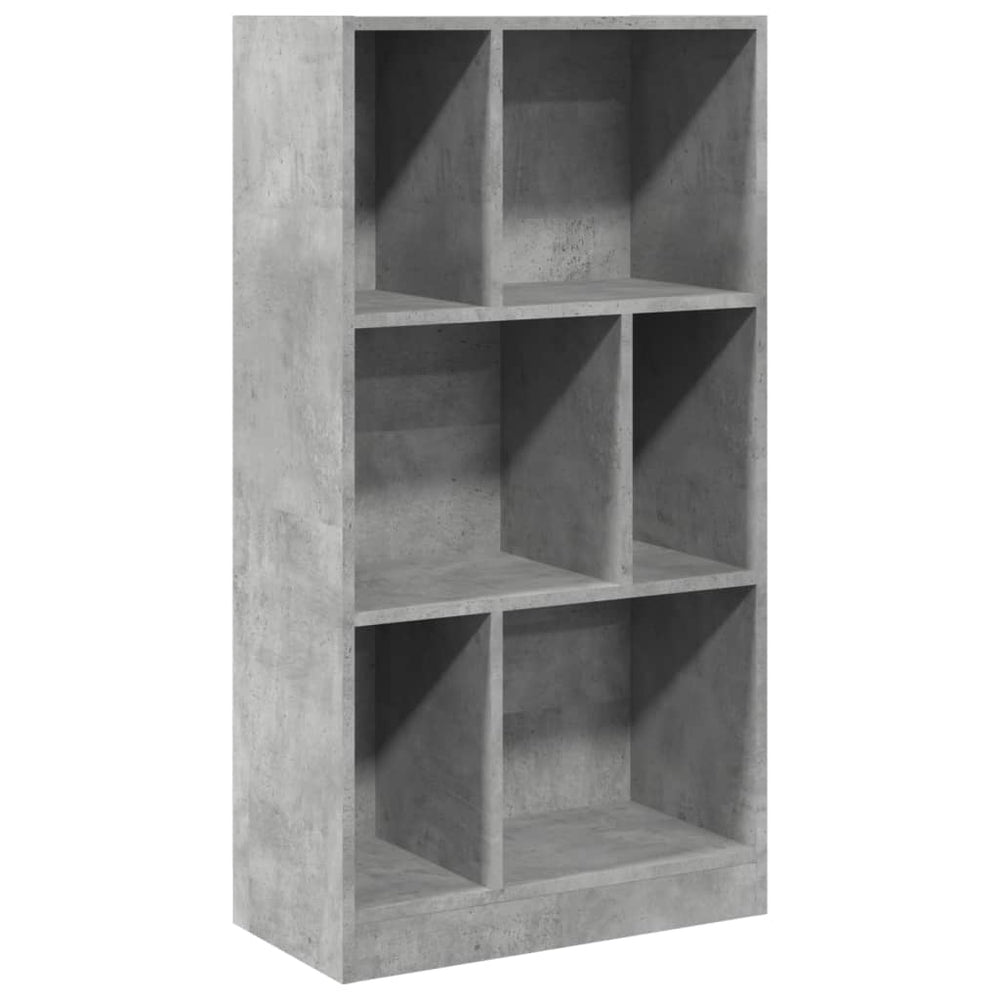 vidaXL Bibliothèque gris béton 57x28,5x107,5 cm bois d'ingénierie