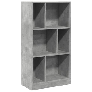 vidaXL Bibliothèque gris béton 57x28,5x107,5 cm bois d'ingénierie