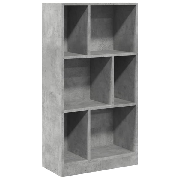 vidaXL Bibliothèque gris béton 57x28,5x107,5 cm bois d'ingénierie