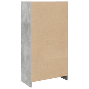 vidaXL Bibliothèque gris béton 57x28,5x107,5 cm bois d'ingénierie