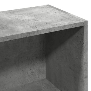 vidaXL Bibliothèque gris béton 57x28,5x107,5 cm bois d'ingénierie