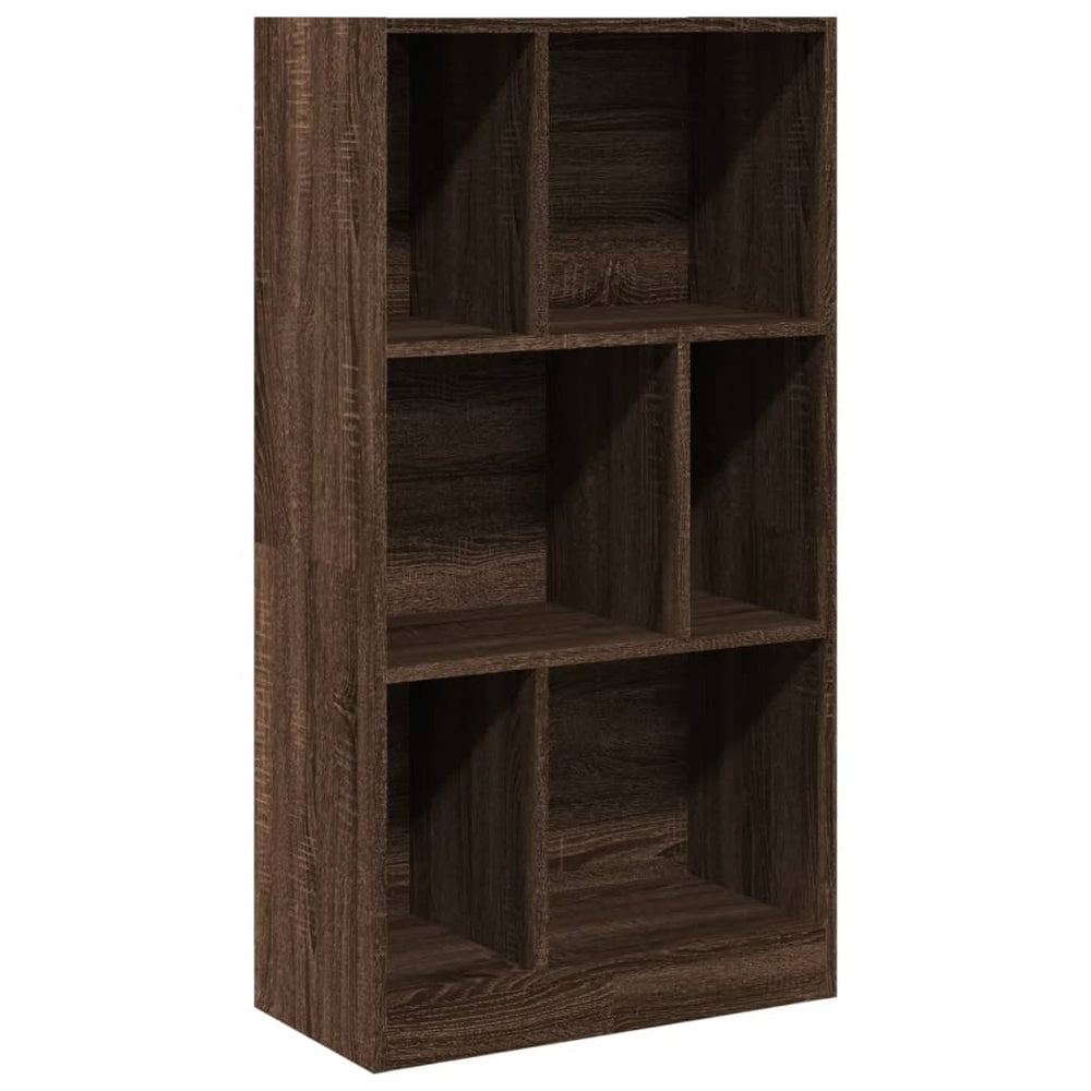 vidaXL Bibliothèque aspect chêne marron 57x28,5x107,5 cm Bois d'ingénierie