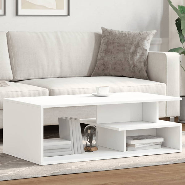 Weißer Couchtisch 102x55 cm