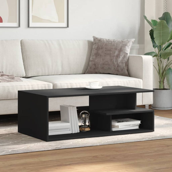 Schwarzer Couchtisch 102x55 cm