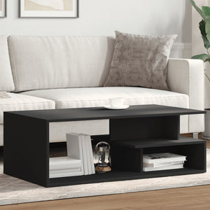 Schwarzer Couchtisch 102x55 cm