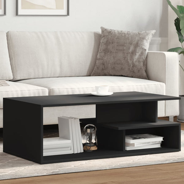 Schwarzer Couchtisch 102x55 cm