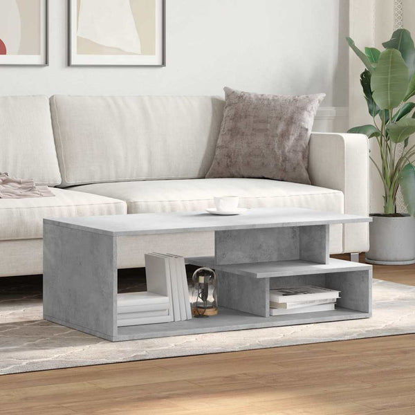 Betongrauer Couchtisch 102x55 cm