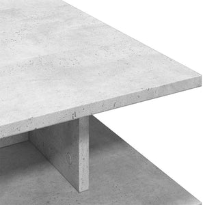 Betongrauer Couchtisch 102x55 cm