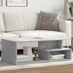 Betongrauer Couchtisch 102x55 cm