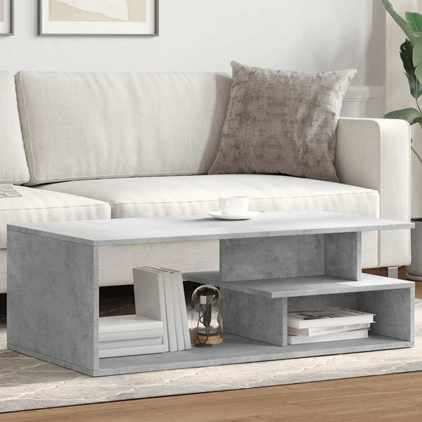 Betongrauer Couchtisch 102x55 cm