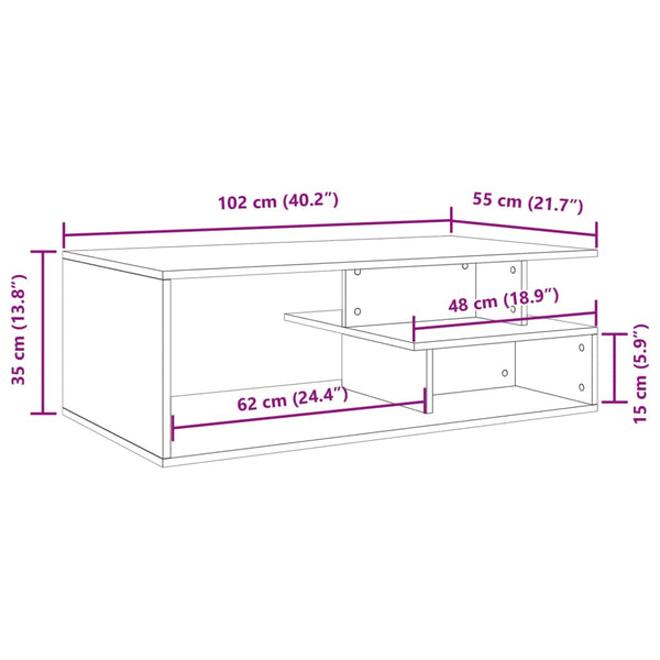 Couchtisch Braun Eichen-Optik