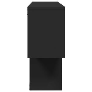 Schwarzes Wandregal 100 cm