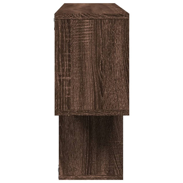Wandregal Braun Eichenoptik 100 cm