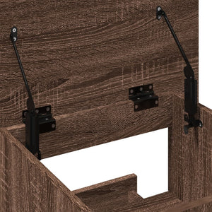 Rednerpult mit Rollen Braun Eiche-Optik