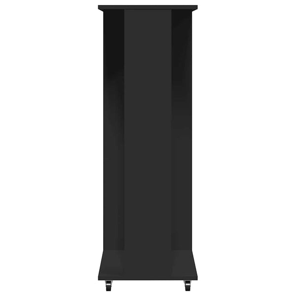 Kleiderständer mit Rollen Schwarz 102x38x110 cm