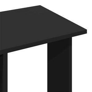 Kleiderständer mit Rollen Schwarz 102x38x110 cm