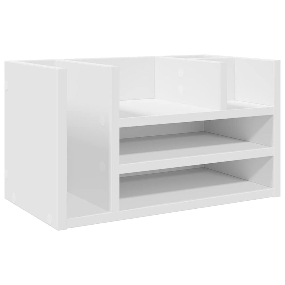 Schreibtisch Organizer Weiß Holz