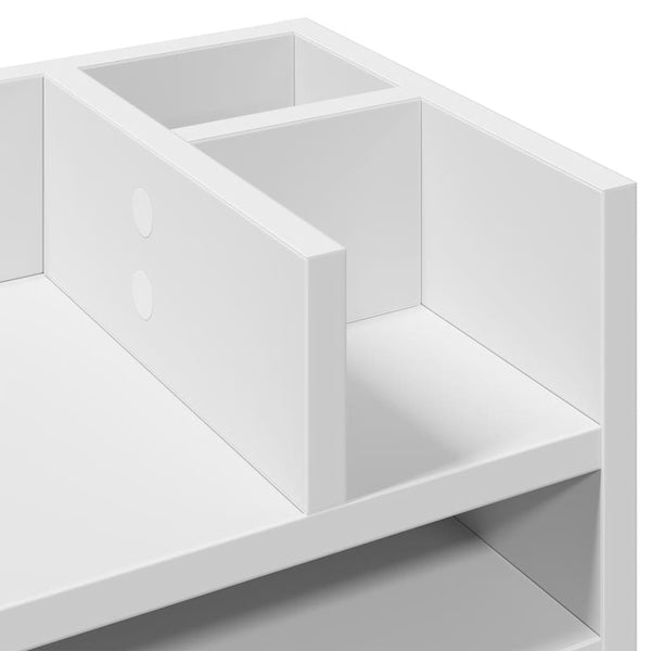 Schreibtisch Organizer Weiß Holz