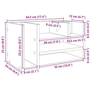 Schreibtisch Organizer Weiß Holz